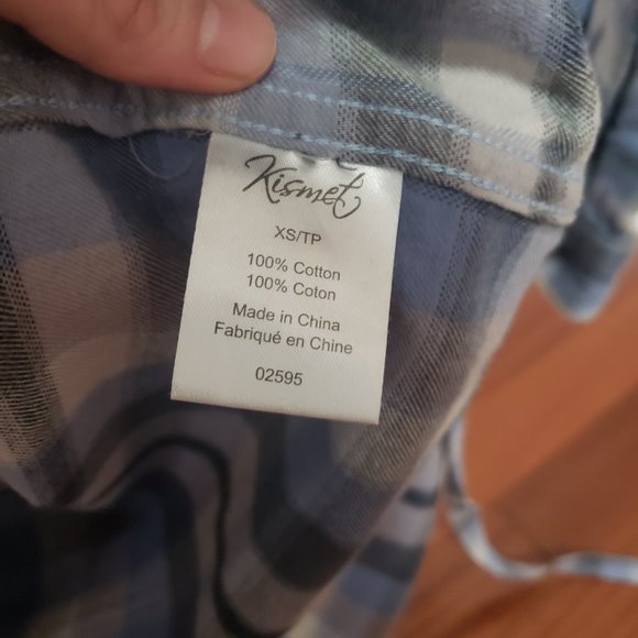 Plaid Shirt Dress - Picture 3 of 4